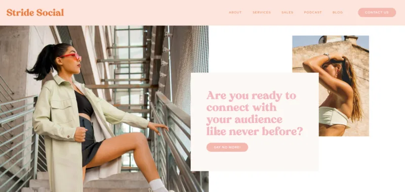 Sophisticated Showit template crafted for yoga instructors who want a polished and professional look.