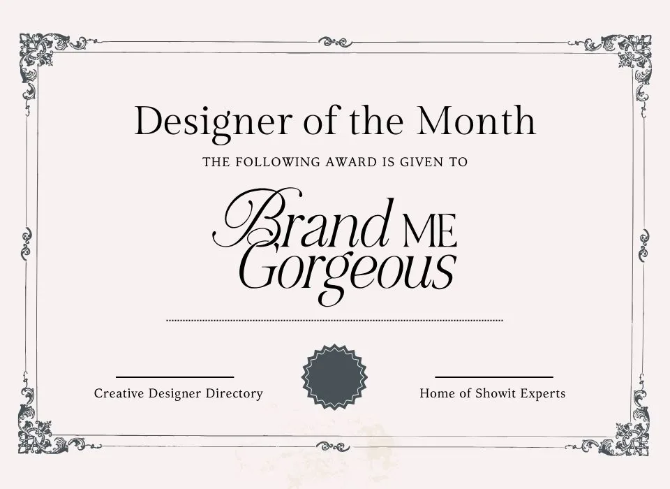 Mindy Vassalle of Brand Me Gorgeous: Designer of the Month