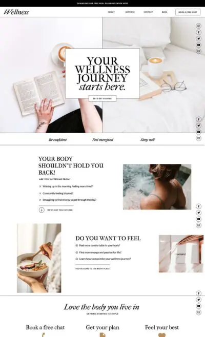 Wellness Website Template