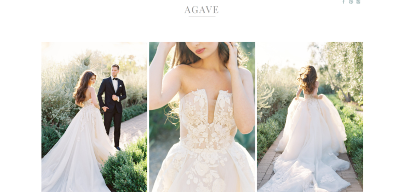 Light and airy Showit template showcasing luxurious wedding photography with delicate lace details.