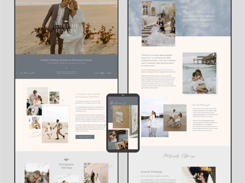 Custom Brand & Showit Website Design (Earthy Yet Sophisticated)