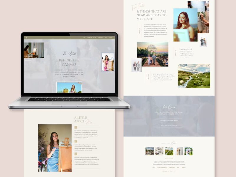 Custom Brand & Showit Website Design (Earthy Yet Sophisticated)