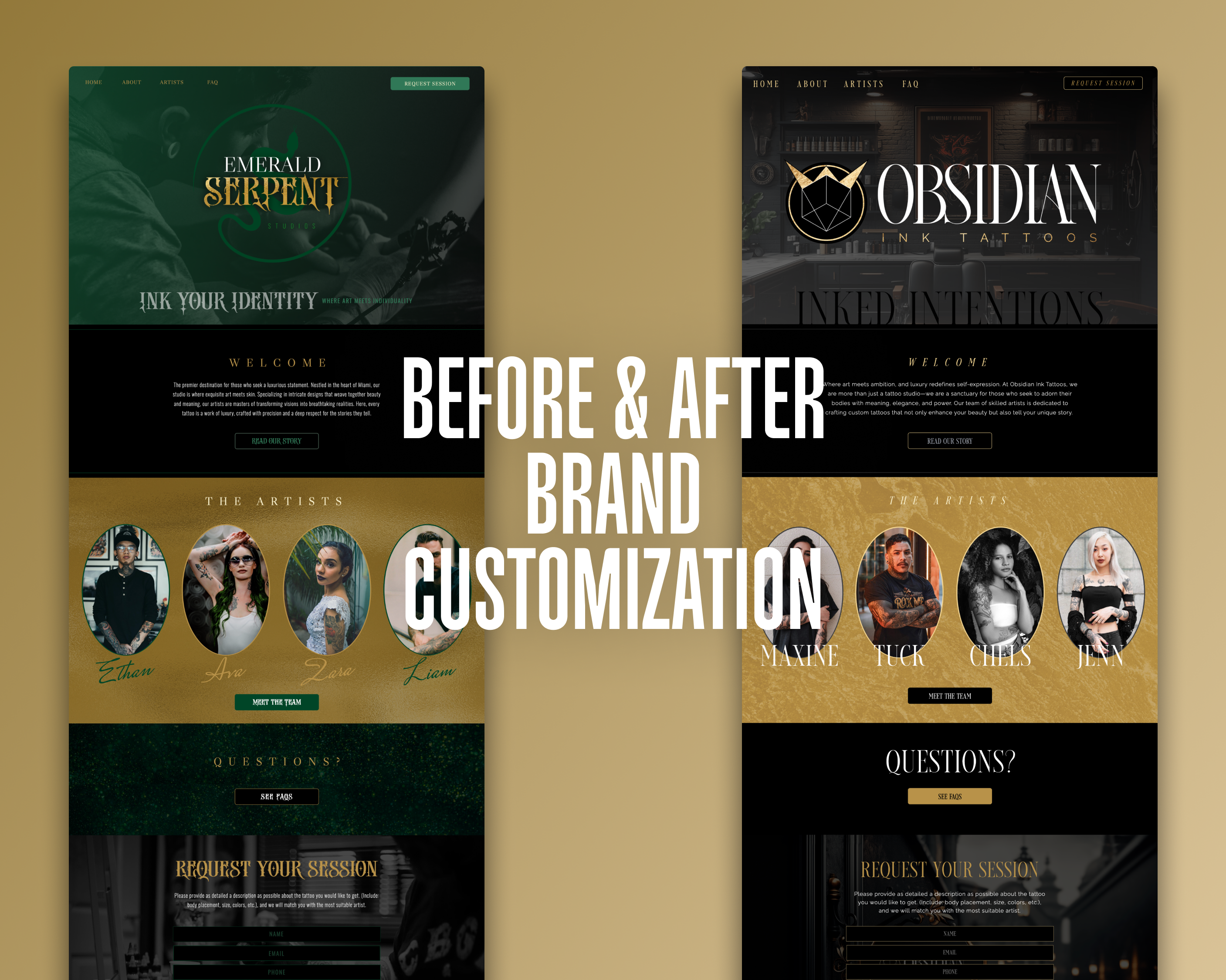 Showit Template Customization