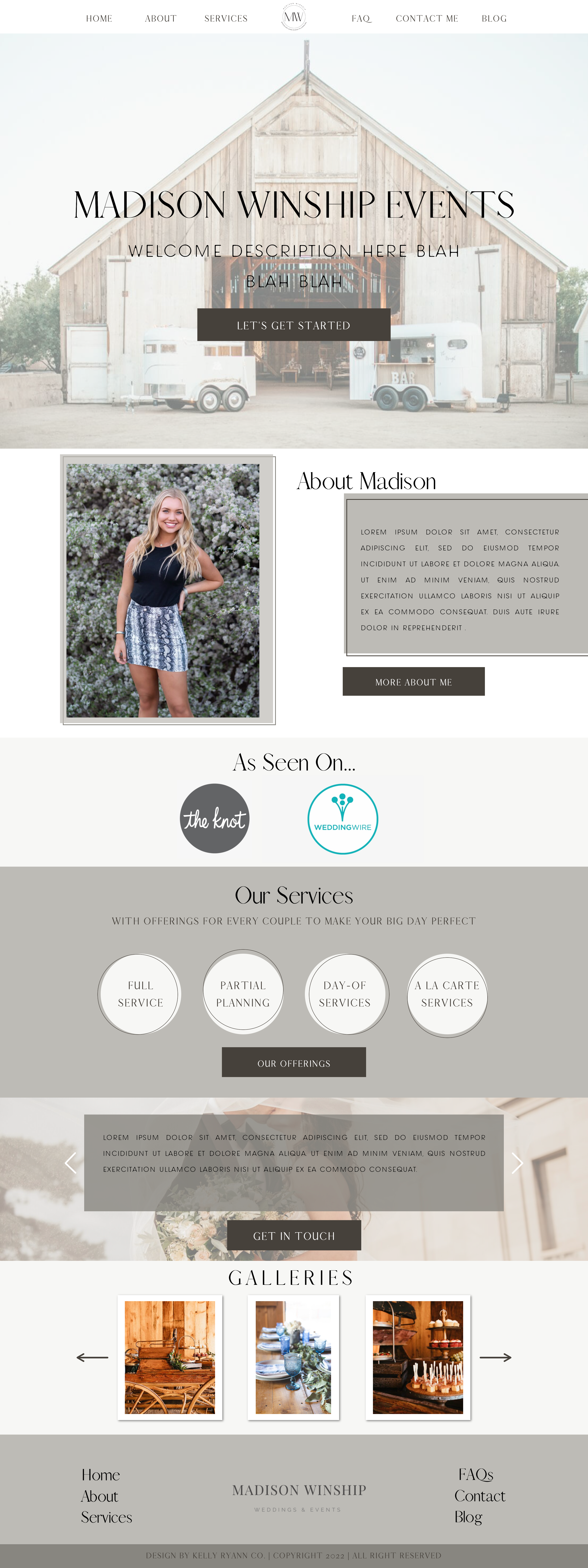 Custom Showit Website Design