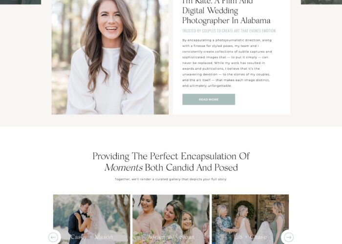 Website template customization