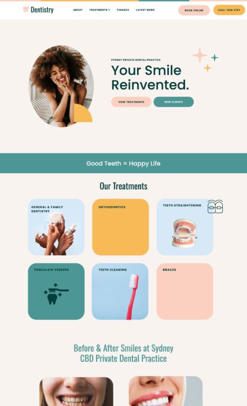 Dentist Website Template