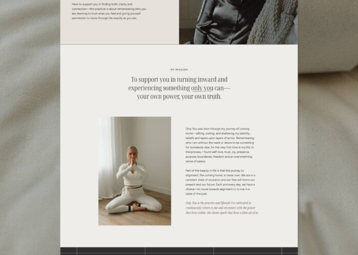 Showit Template Customization